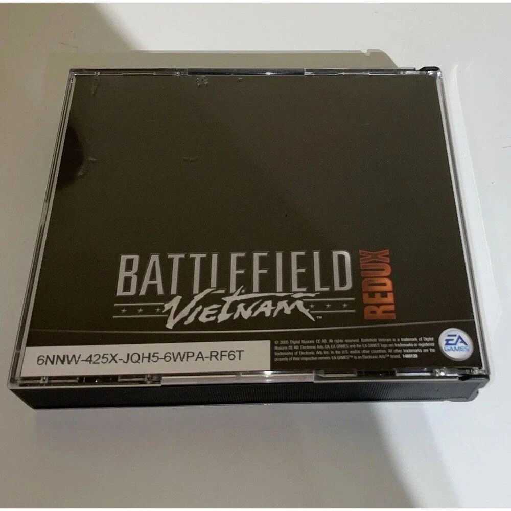 Battlefield Vietnam: Redux (PC, 2005) Case, All Four Discs, Serial Key Complete